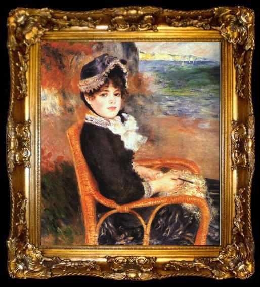 framed  Pierre Renoir By the Seashore, ta009-2